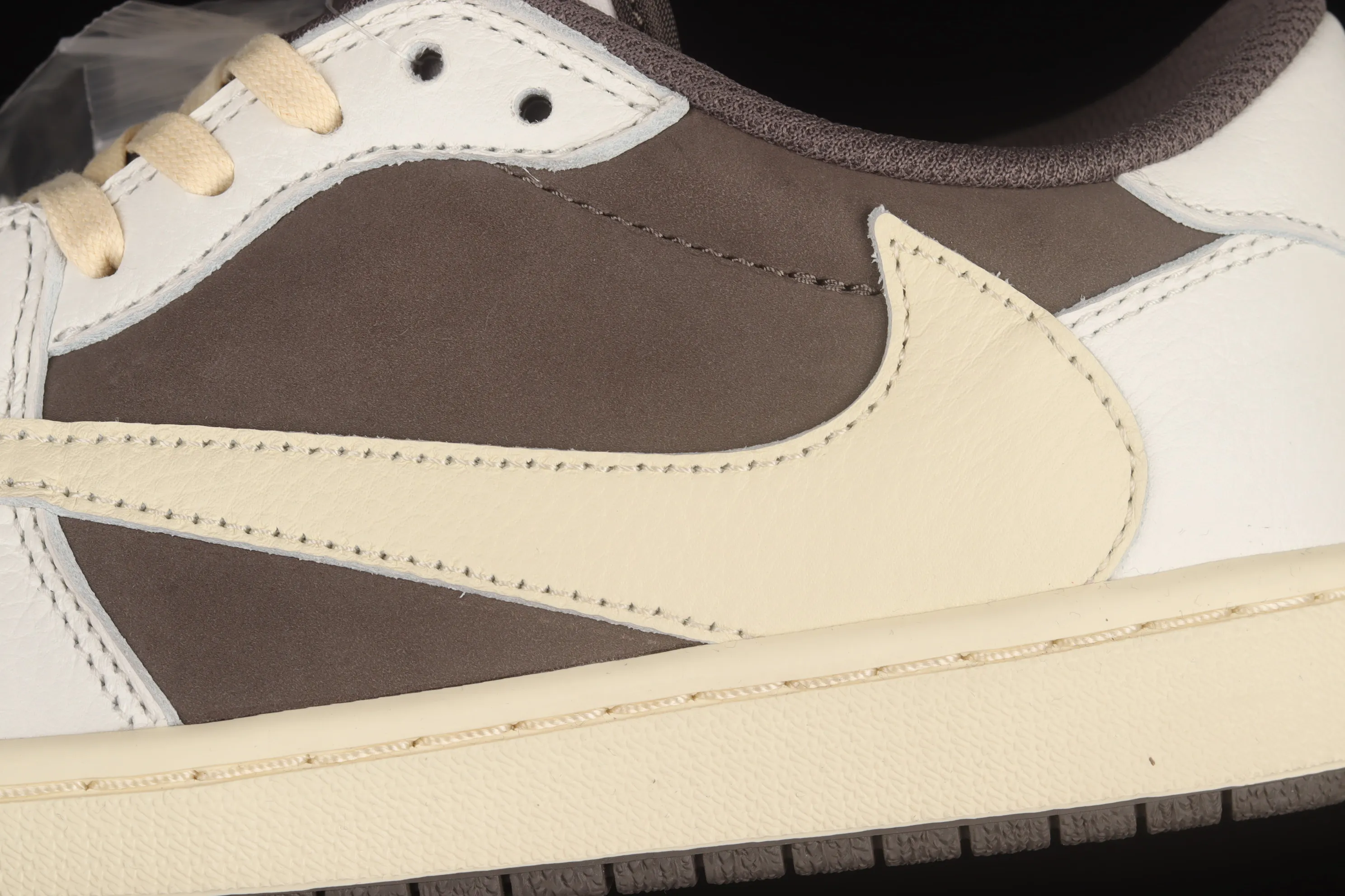 All categories Air Jordan Jordan series basketball shoes Air Jordan 1 Low pure original version Travis Scott x Air Jordan 1 Low OG "Reverse Mocha" AJ1 Joe 1 reverse mocha brown and white barb joint casual sports basketball shoes DM7866-162